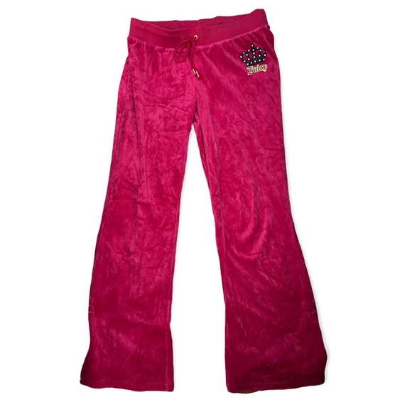 Juicy Couture Pants - Juicy Couture Velour Low Rise Track Pant